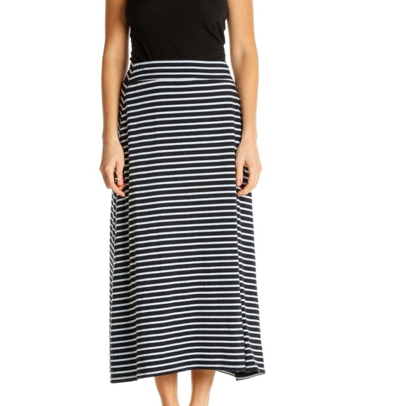 Talbots Dresses & Skirts - Talbots Black Striped Casual Straight Skirt